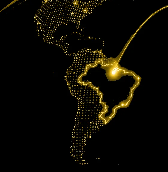 Peça da BETESPECIAL com o mapa do Brasil