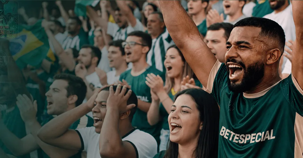 Peça da BETESPECIAL com a torcida em campo